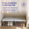 image:imageHOMZ 10Pack Snaplock Small Clear Plastic Storage Organizer Bins wLids 6 Quart Gray  Stackable Container Boxes for Bedroom Bathroom Garage and Office OrganizationWhite Lid