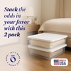 image:imageHOMZ 10Pack Snaplock Small Clear Plastic Storage Organizer Bins wLids 6 Quart Gray  Stackable Container Boxes for Bedroom Bathroom Garage and Office OrganizationWhite Lid