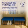 image:imageHOMZ 10Pack Snaplock Small Clear Plastic Storage Organizer Bins wLids 6 Quart Gray  Stackable Container Boxes for Bedroom Bathroom Garage and Office OrganizationBlue Lid