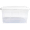 image:imageHOMZ 10Pack Snaplock Small Clear Plastic Storage Organizer Bins wLids 6 Quart Gray  Stackable Container Boxes for Bedroom Bathroom Garage and Office OrganizationWhite Lid