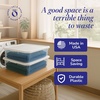 image:imageHOMZ 10Pack Snaplock Small Clear Plastic Storage Organizer Bins wLids 6 Quart Gray  Stackable Container Boxes for Bedroom Bathroom Garage and Office OrganizationWhite Lid