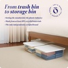 image:imageHOMZ 10Pack Snaplock Small Clear Plastic Storage Organizer Bins wLids 6 Quart Gray  Stackable Container Boxes for Bedroom Bathroom Garage and Office OrganizationWhite Lid
