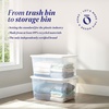 image:imageHOMZ 10Pack Snaplock Small Clear Plastic Storage Organizer Bins wLids 6 Quart Gray  Stackable Container Boxes for Bedroom Bathroom Garage and Office OrganizationWhite Lid