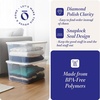 image:imageHOMZ 10Pack Snaplock Small Clear Plastic Storage Organizer Bins wLids 6 Quart Gray  Stackable Container Boxes for Bedroom Bathroom Garage and Office OrganizationWhite Lid