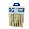 image:imageHOMZ 1220216 Clothes pin Natural Wood36 Count