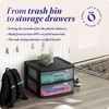 image:imageHOMZ 2 Drawer Storage Cart Wide Plastic Container Black Frame 2PackBlack frame with clear drawers