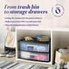 image:imageHOMZ 2 Drawer Storage Cart Wide Plastic Container Black Frame 2PackBlack frame with clear drawers