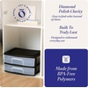 image:imageHOMZ 2 Drawer Storage Cart Wide Plastic Container Black Frame 2PackBlack frame with clear drawers