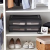 image:imageHOMZ 2 Drawer Storage Cart Wide Plastic Container Black Frame 2PackBlack frame with smoke tint drawers