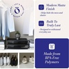 image:imageHOMZ 2 Drawer Storage Cart Wide Plastic Container Black Frame 2PackBlack frame with smoke tint drawers