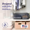 image:imageHOMZ 2Pack 1Drawer Storage Cart Clear Plastic Container 15 Wide Body Black Frame  Organizing Drawer Containers for Home Bathroom Bedroom Office and ClassroomBlack frame with smoke tint drawers