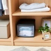 image:imageHOMZ 2Pack 1Drawer Storage Cart Clear Plastic Container 15 Wide Body Black Frame  Organizing Drawer Containers for Home Bathroom Bedroom Office and ClassroomBlack frame with clear drawers