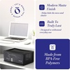 image:imageHOMZ 2Pack 1Drawer Storage Cart Clear Plastic Container 15 Wide Body Black Frame  Organizing Drawer Containers for Home Bathroom Bedroom Office and ClassroomBlack frame with smoke tint drawers