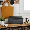 image:imageHOMZ 2Pack 1Drawer Storage Cart Clear Plastic Container 15 Wide Body Black Frame  Organizing Drawer Containers for Home Bathroom Bedroom Office and ClassroomBlack frame with smoke tint drawers