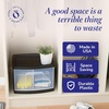 image:imageHOMZ 2Pack 1Drawer Storage Cart Clear Plastic Container 15 Wide Body Black Frame  Organizing Drawer Containers for Home Bathroom Bedroom Office and ClassroomBlack frame with clear drawers