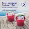 image:imageHOMZ 2Pack Utility Tub Large Plastic Storage Bucket with Rope Handles 18 Gallon Pink  Portable Indoor and Outdoor Buckets for Kitchen Laundry Garden Bathroom and Garage OrganizationPink