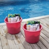 image:imageHOMZ 2Pack Utility Tub Large Plastic Storage Bucket with Rope Handles 18 Gallon Pink  Portable Indoor and Outdoor Buckets for Kitchen Laundry Garden Bathroom and Garage OrganizationPink