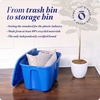image:imageHOMZ 4Pack Durable Molded Bin Plastic Storage Containers wLids 18 Gallon Blue  Stackable Organizer Totes and Boxes for Bedroom Kitchen and Garage OrganizationBlue