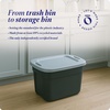 image:imageHOMZ 8Pack Durable Molded Bin Plastic Storage Containers with Lids 18 Gallon Blue  Stackable Organizer Totes and Boxes for Bedroom Kitchen and Garage OrganizationBlack
