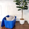 image:imageHOMZ 8Pack Durable Molded Bin Plastic Storage Containers with Lids 18 Gallon Blue  Stackable Organizer Totes and Boxes for Bedroom Kitchen and Garage OrganizationBlue