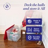 image:imageHOMZ Clear Plastic Storage Bin with Secure Latching Red Lid 64 Qt 2 Pack64 Quart  235 x 16125 x 135