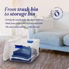 image:imageHOMZ Clear Plastic Storage Bins wLatching Lid 75 Qt Gray Latch 5 PackBlue