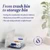 image:imageHOMZ Clear Plastic Storage Bins wLatching Lid 75 Qt Gray Latch 5 PackBlue