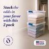 image:imageHOMZ Clear Plastic Storage Bins wLatching Lid 75 Qt Gray Latch 5 PackBlue