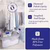 image:imageHOMZ Clear Plastic Storage Bins wLatching Lid 75 Qt Gray Latch 5 PackBlue