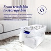 image:imageHOMZ Clear Plastic Storage Bins wLatching Lid 75 Qt Gray Latch 5 PackBlue