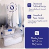 image:imageHOMZ Clear Plastic Storage Bins wLatching Lid 75 Qt Gray Latch 5 PackBlue Latch