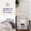 image:imageHOMZ Clear Plastic Storage Bins wLatching Lid 75 Qt Gray Latch 5 PackGray
