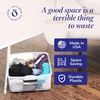 image:imageHOMZ Clear Plastic Storage Bins wLatching Lid 75 Qt Gray Latch 5 PackGray