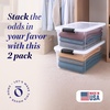 image:imageHOMZ Clear Plastic Storage Bins wLatching Lid 75 Qt Gray Latch 5 PackGray