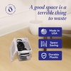 image:imageHOMZ Clear Plastic Storage Bins wLatching Lid 75 Qt Gray Latch 5 PackGray