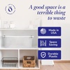 image:imageHOMZ Clear Plastic Storage Bins wLatching Lid 75 Qt Gray Latch 5 PackGray