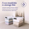 image:imageHOMZ Clear Plastic Storage Bins wLatching Lid 75 Qt Gray Latch 5 PackGray
