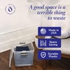 image:imageHOMZ Clear Plastic Storage Bins wLatching Lid 75 Qt Gray Latch 5 PackGray