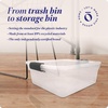image:imageHOMZ Clear Plastic Storage Bins wLatching Lid 75 Qt Gray Latch 5 PackGray