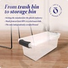 image:imageHOMZ Clear Plastic Storage Bins wLatching Lid 75 Qt Gray Latch 5 PackGray