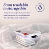 image:imageHOMZ Clear Plastic Storage Bins wLatching Lid 75 Qt Gray Latch 5 PackGray