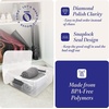 image:imageHOMZ Clear Plastic Storage Bins wLatching Lid 75 Qt Gray Latch 5 PackGray
