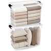 image:imageHOMZ Clear Plastic Storage Bins wLatching Lid 75 Qt Gray Latch 5 PackGray