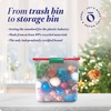image:imageHOMZ Clear Plastic Storage Bins wLatching Lid 75 Qt Gray Latch 5 PackRed