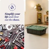 image:imageHOMZ Clear Plastic Storage Bins with Lid 30 Gallon Black 2 PackBlack  Green