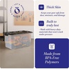image:imageHOMZ Clear Plastic Storage Bins with Lid 30 Gallon Black 2 PackClear  Black