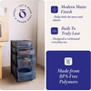image:imageHOMZ Drawer Tower 4Tier Storage Cart with Removable Wheels Black FrameBlack