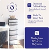 image:imageHOMZ Drawer Tower 6Tier Storage for Home Organization Black Frame1