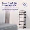image:imageHOMZ Drawer Tower 6Tier Storage for Home Organization Black Frame1