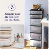 image:imageHOMZ Drawer Tower 6Tier Storage for Home Organization Black Frame1